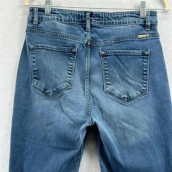 Kancan Ollie Jeans Sz 9/28 High Rise Ankle Skinny Buttonfly Raw Edge Hem KC8568D - Picture 8 of 14